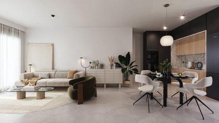Komfortable Obergeschoss-Wohnungen mit 2 Schlafzimmern, 2 Badezimmern, privater Dachterrasse und Gemeinschaftspool