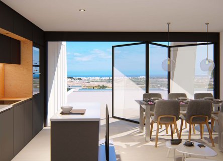 Obergeschoss-Wohnungen mit Meerblick in Rojales