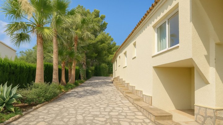 Villa in La Sella mit 4 Schlafzimmern, 4 Bädern, Touristenlizenz sowie Golf- und Meerblick