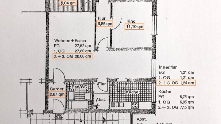 Ostseebad Eckernförde: Bezugsfreie 3-Zimmer-Wohnung mit sonniger Loggia und PKW-Stellplatz