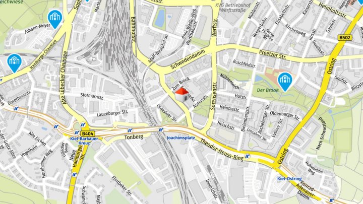 2-Zimmer-Wohnung mit Balkon in der Bahnhofstr. 24 in Kiel zu vermieten! Otto Stöben GmbH