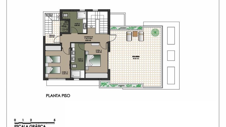 Exklusive Villen mit 4 Schlafzimmern, 4 Bädern, Dachterrasse und Privatpool nur 600 m vom Strand