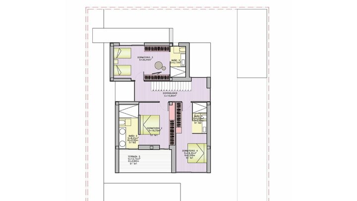 Exklusive Villen mit 3 - 4 Schlafzimmern, 3 - 4 Bädern, 1 Gäste-WC, Dachterrasse und Privatpool nur 600 m vom Strand