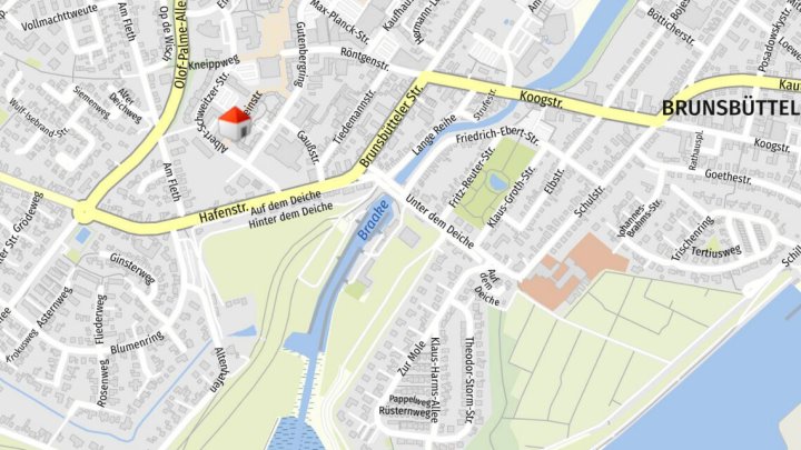 Eine Kaltmiete frei: sanierte 3-ZW, Einsteinstr. 31, Brunsbüttel, nur mit WBS! Otto Stöben GmbH