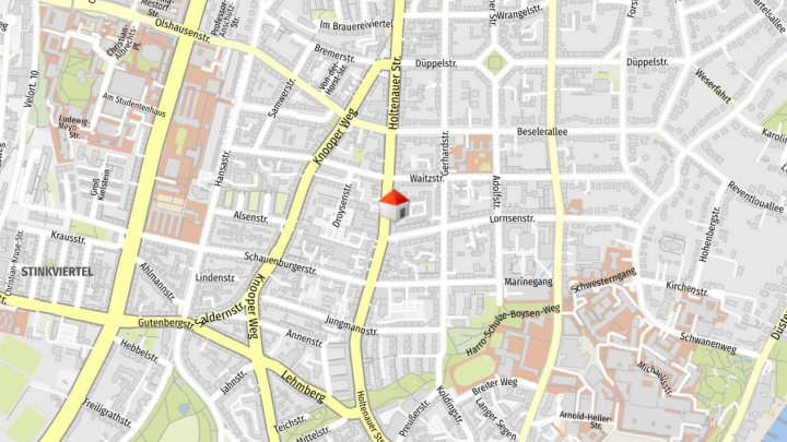 Mansardenzimmer in der Holtenauer Str. 90 zu vermieten- Otto Stöben GmbH