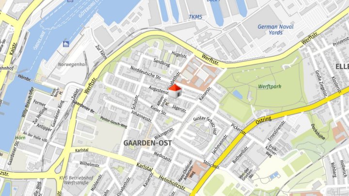 Frisch renovierte 2,5-Zimmerwohnung in der Augustenstr. 52 in  Kiel zu vermieten! Otto Stöben GmbH