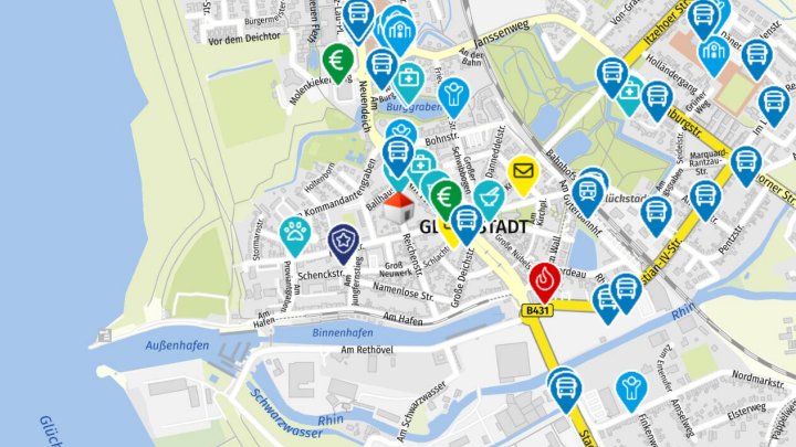 Mehrfamilienhaus 4 Wohneinheiten 4 Garagen in Glückstadt und ein echtes maritimes Kleinod nahe des

Binnenhafens, mitten in der Stadt