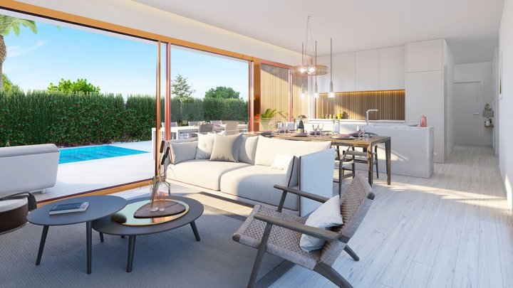 Exklusive Villen mit 3 Schlafzimmern, 2 Bädern, Dachterrasse und optionalem Privatpool in einer Golfanlage
