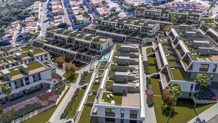 Exklusive Wohnungen mit 3 Schlafzimmern, Meerblick, Klimaanlage und Gemeinschaftspool nur ca. 800 m vom Strand