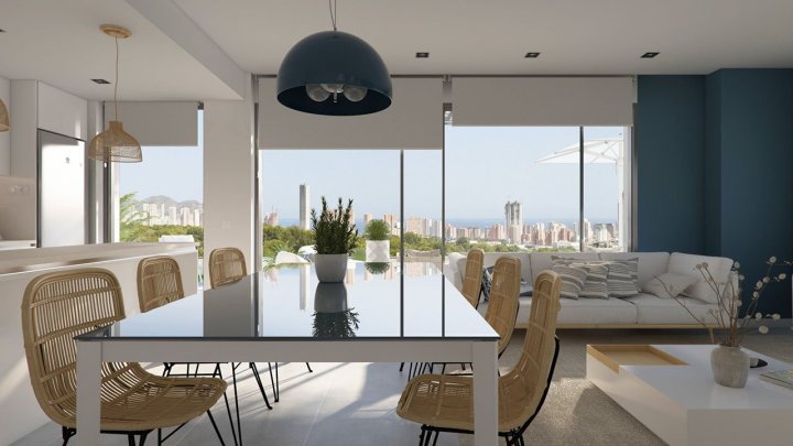 Wunderschöne Maisonette-Wohnungen mit 2 Schlafzimmern, 2 Bädern, privatem Garten, Gemeinschaftspool und z. T. mit Meerblick