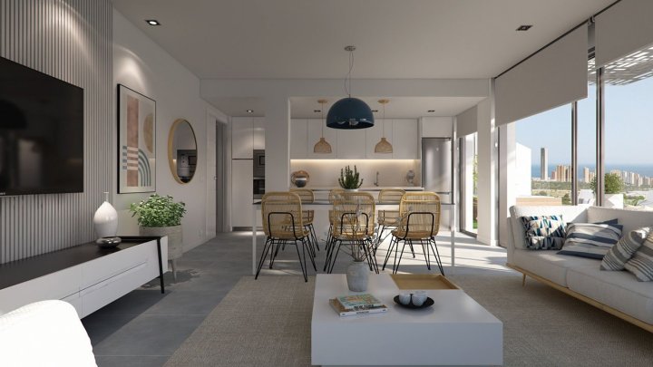 Wunderschöne Maisonette-Wohnungen mit 2 Schlafzimmern, 2 Bädern, privatem Garten, Gemeinschaftspool und z. T. mit Meerblick