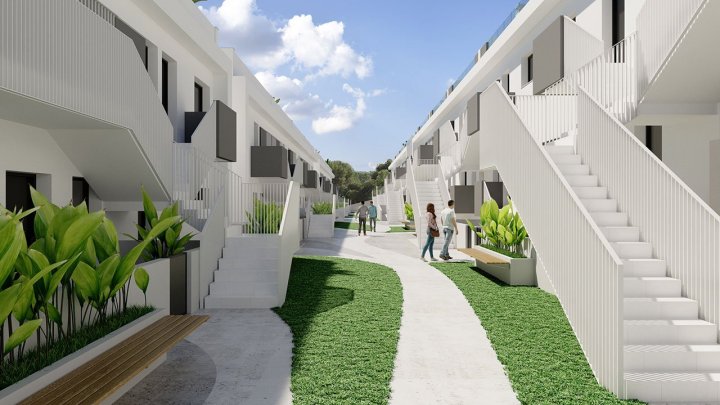 Charmante Obergeschoss-Wohnungen in abgeschlossener Anlage mit 2 Schlafzimmern, 2 Bädern, Dachterrasse und Gemeinschaftspool