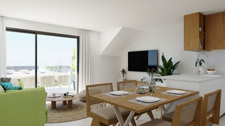 Charmante Obergeschoss-Wohnungen in abgeschlossener Anlage mit 2 Schlafzimmern, 2 Bädern, Dachterrasse und Gemeinschaftspool