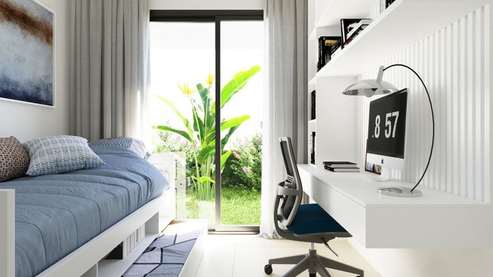 Charmante Doppelhaushälften in abgeschlossener Anlage mit 3 Schlafzimmern, 2 Bädern, Dachterrasse und Privatpool