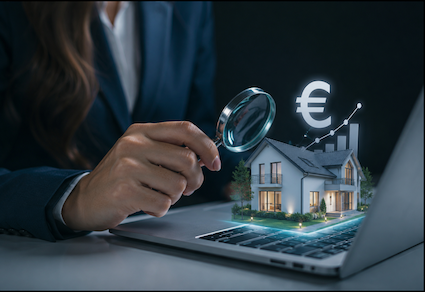 Symbolbild: Zielgerichtete Immobilienbewertung – warum regionale Marktkenntnis und individuelle Faktoren wichtiger sind als reine Online-Schätzungen. Hinweis: Dieses Bild wurde KI-generiert. Generiert mit: Adobe Firefly.